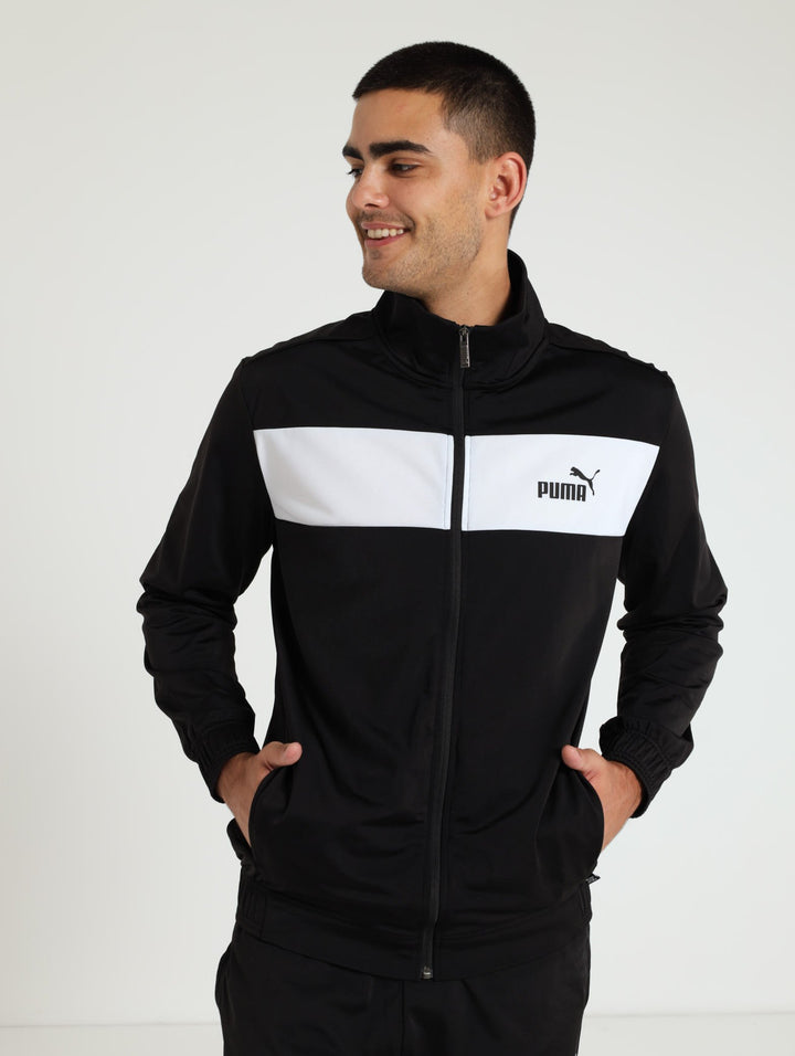 Poly Tracksuit Set - Black/White