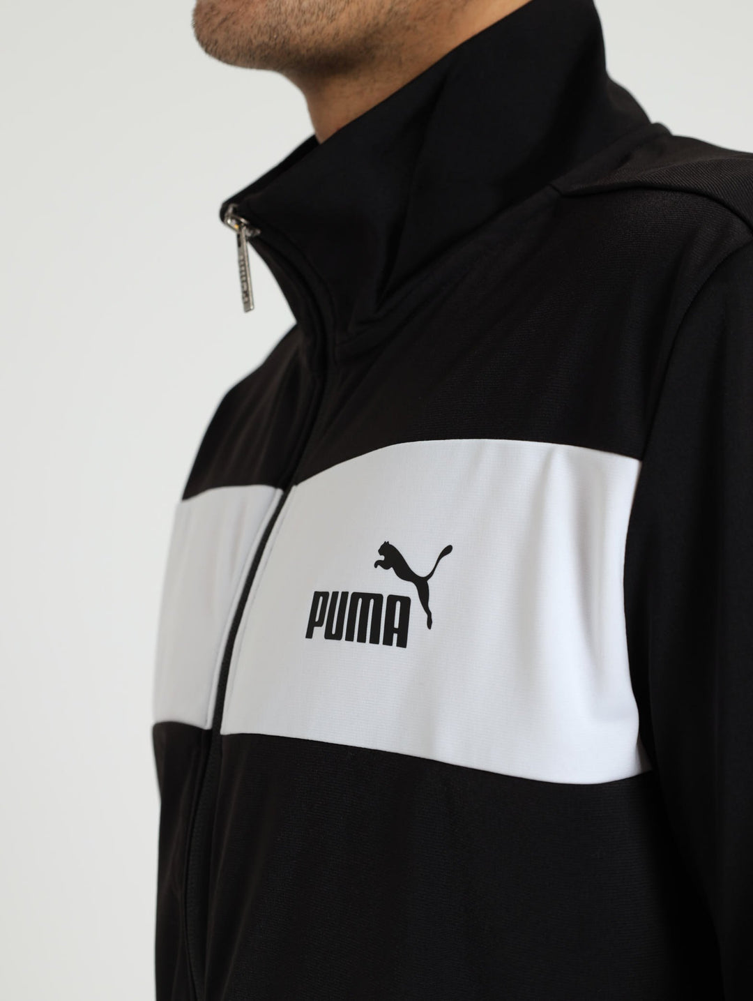 Poly Tracksuit Set - Black/White