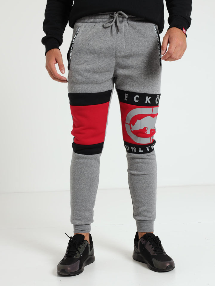 Cut And Sew Track Pants - Grey