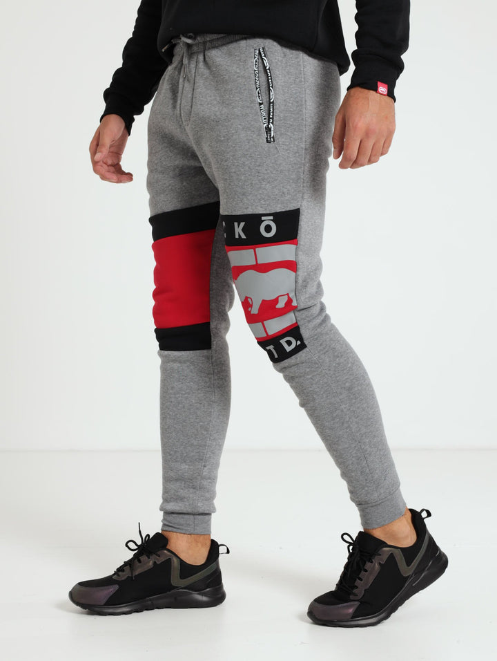 Cut And Sew Track Pants - Grey