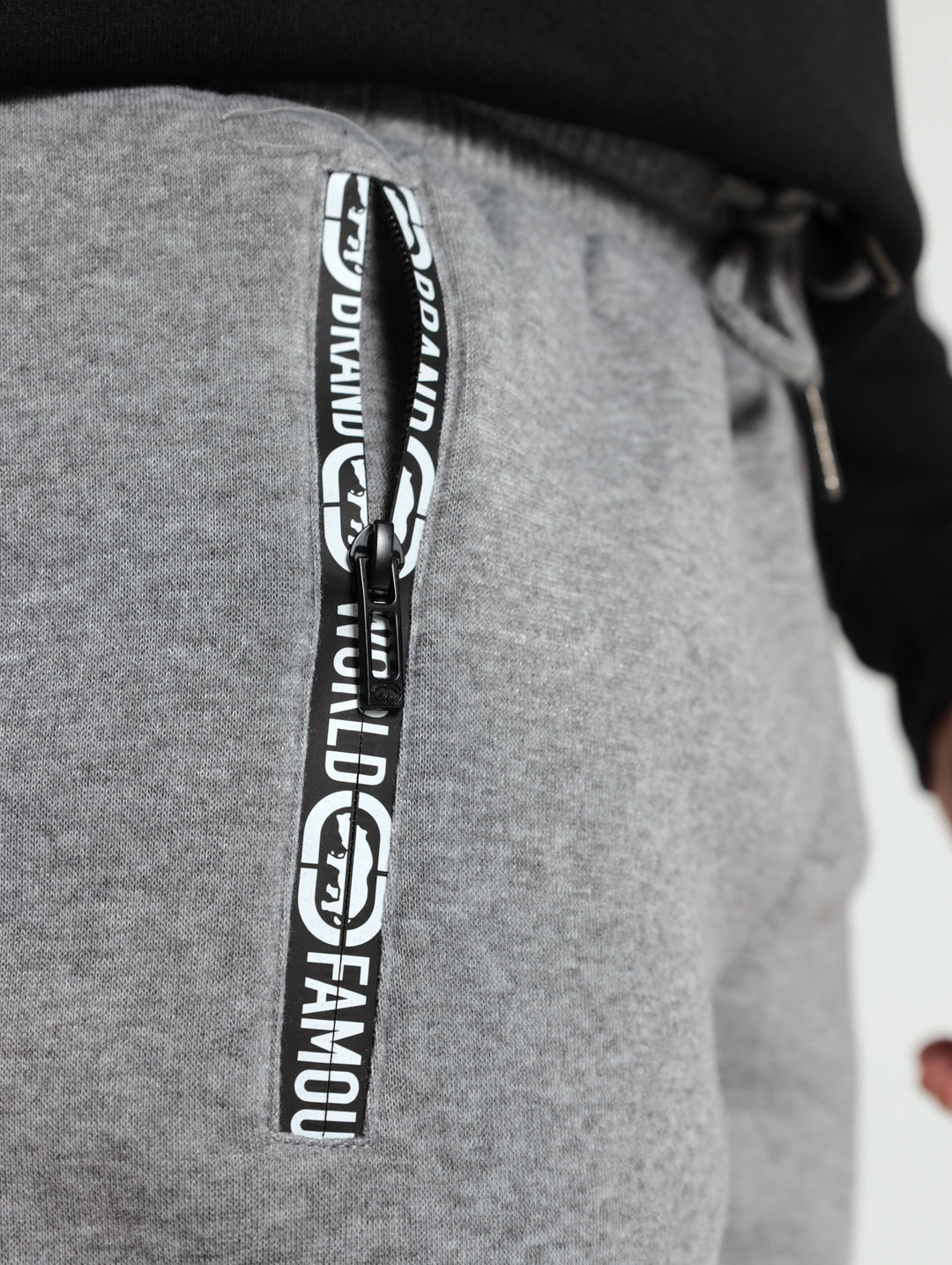 Cut And Sew Track Pants - Grey