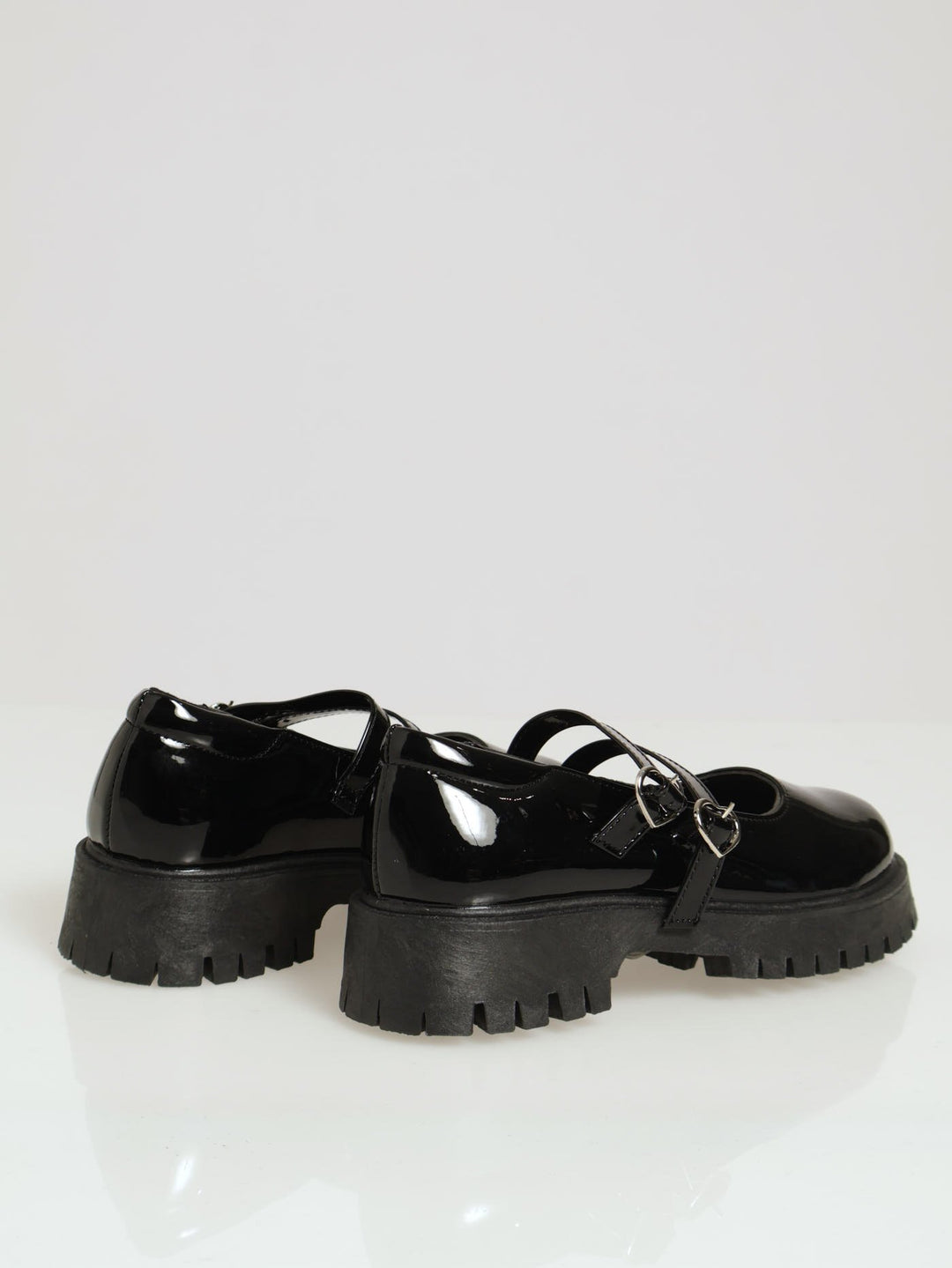 Girls Patent Chunky Maryjane - Black