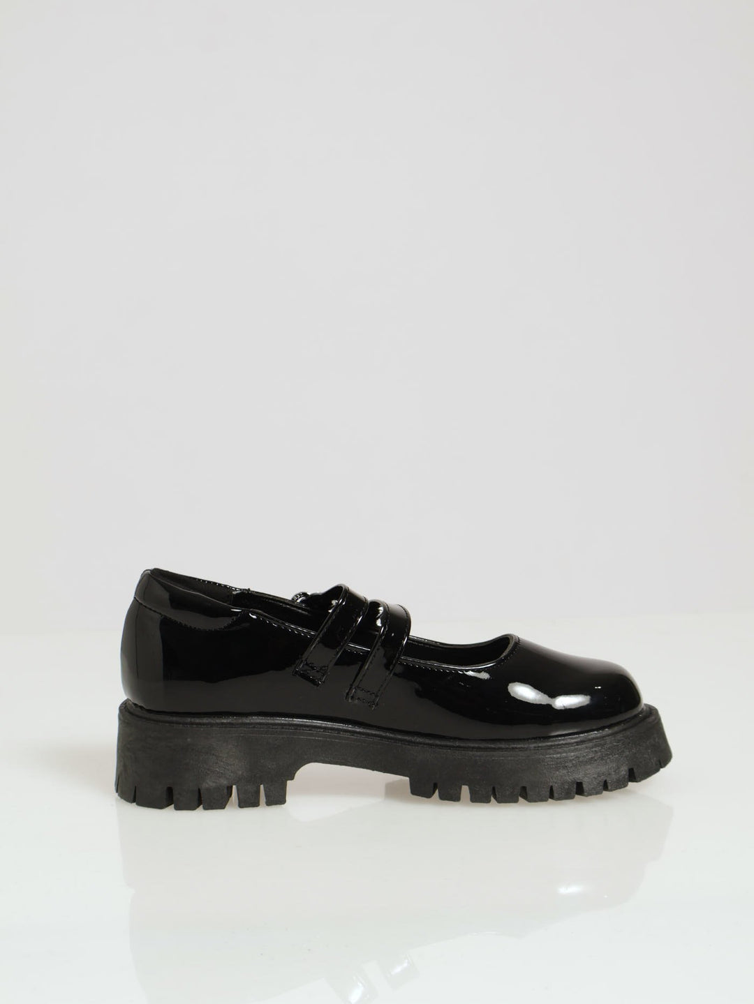 Girls Patent Chunky Maryjane - Black
