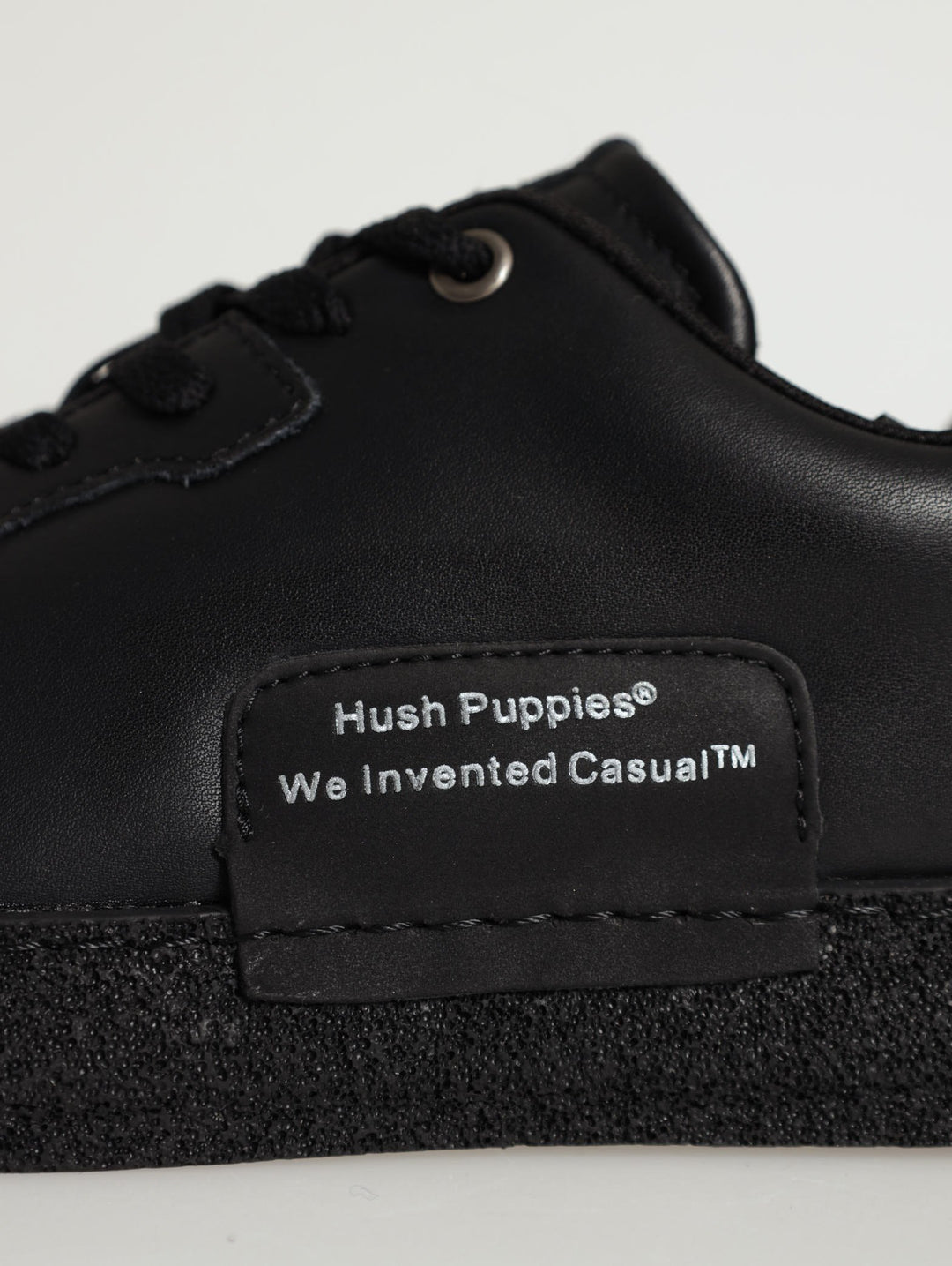 Lace-Up Sneaker With Gum Sole - Black/White