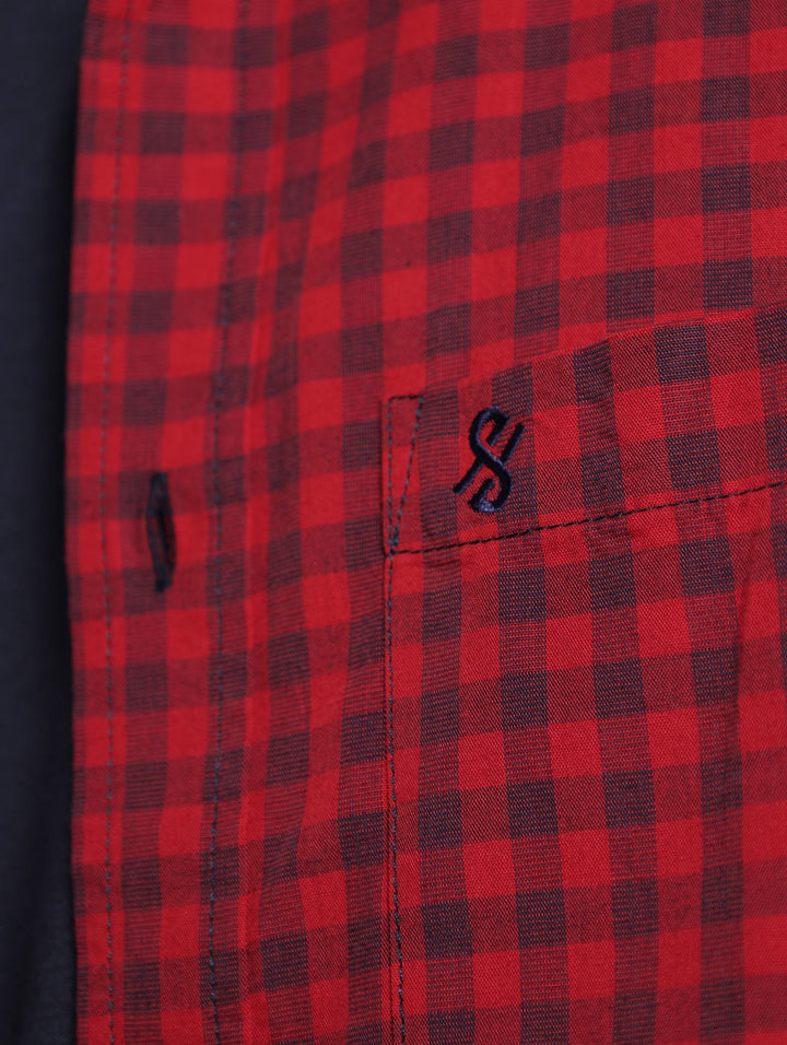 Small Gingham Shirt - Red