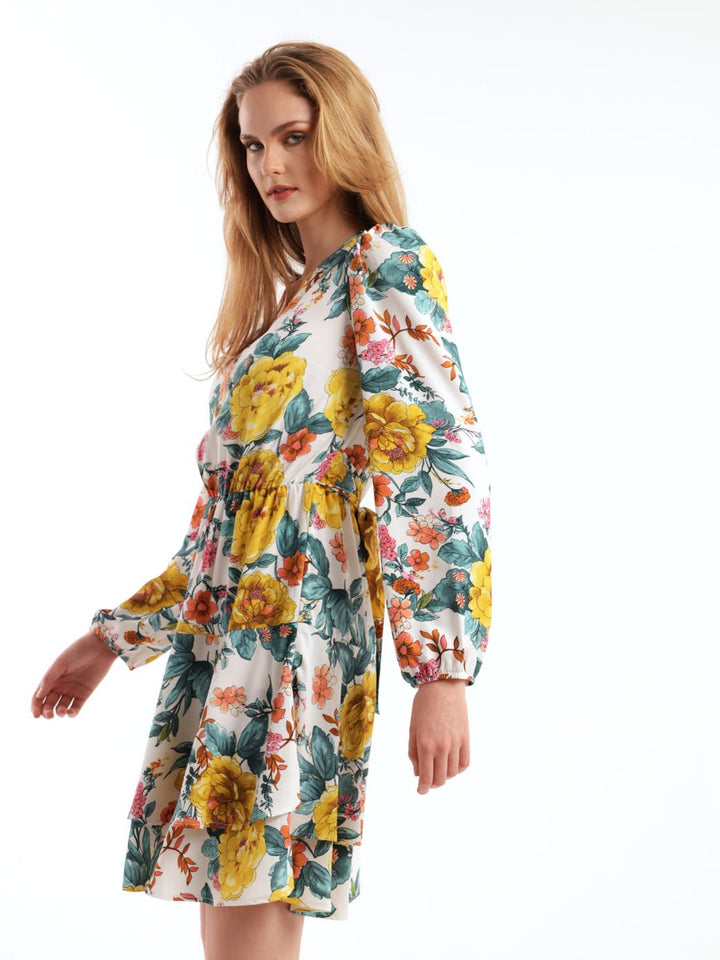 Ladies Floral Long Sleeve Dress
