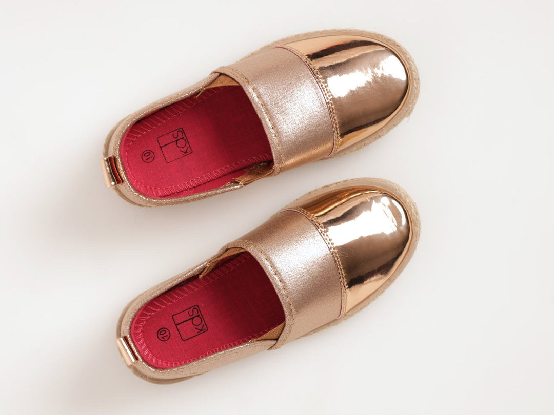 Girls Espadrille Shoe - Gold