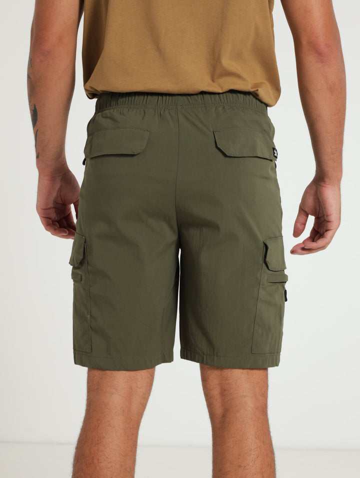 Zip Pocket Cargo Shorts - Fatigue
