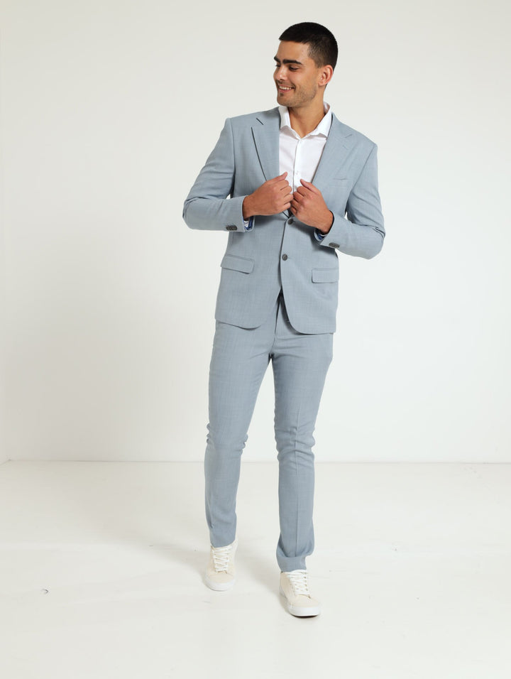 Slim Essential Suit Jacket - Smokey Blue