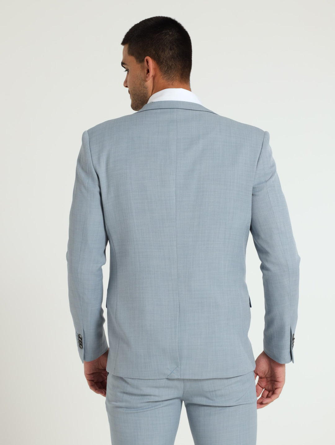 Slim Essential Suit Jacket - Smokey Blue