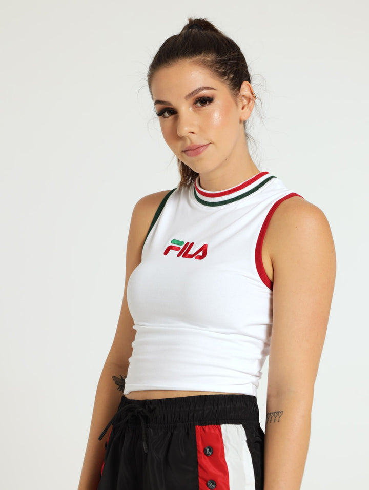 Aspen Vest Top - White