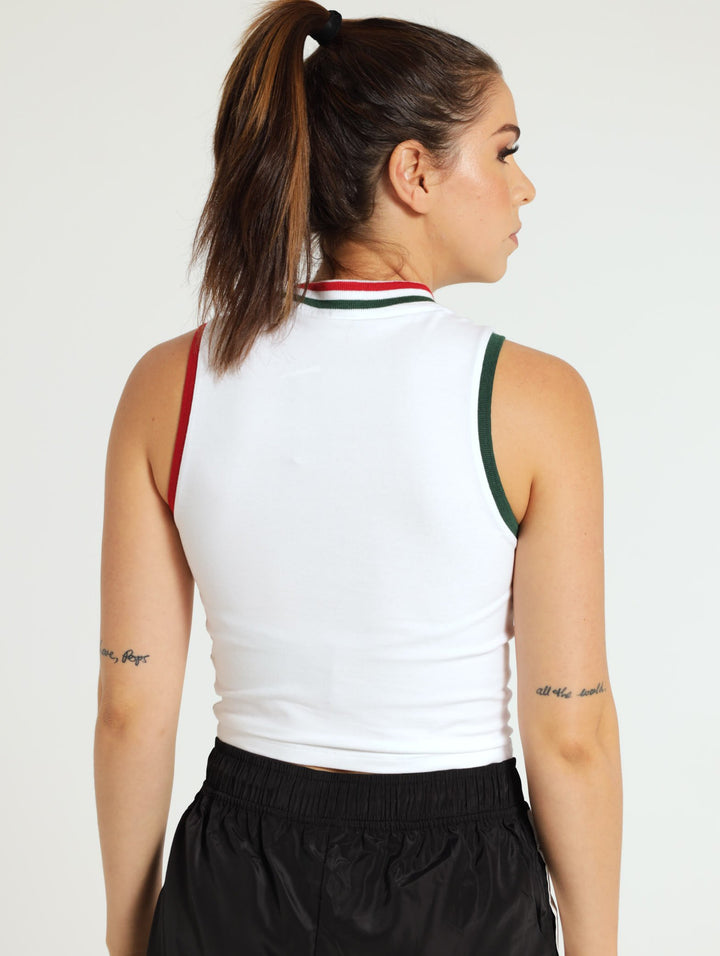 Aspen Vest Top - White