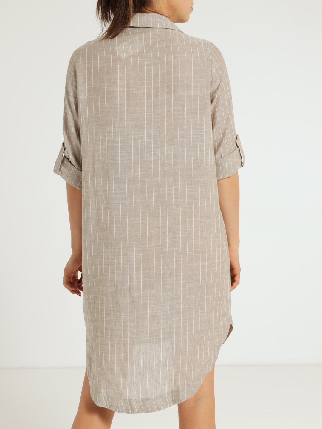 Shirt Dress - Stone