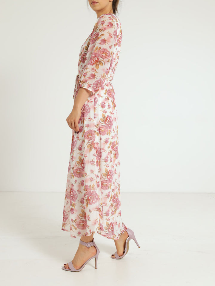 Chiffon Maxi Dress - White