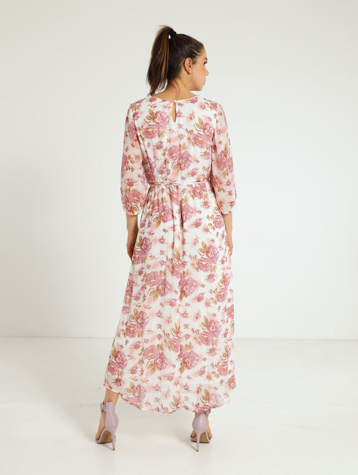 Chiffon Maxi Dress - White