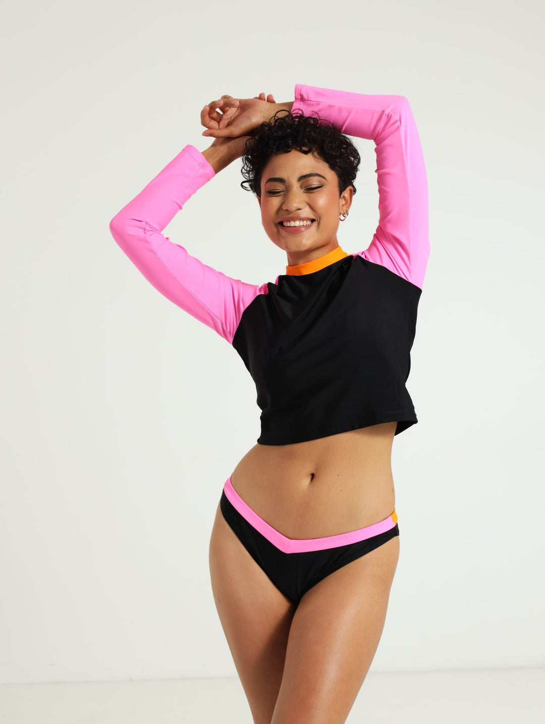 Long Sleeve Rash Vest - Black