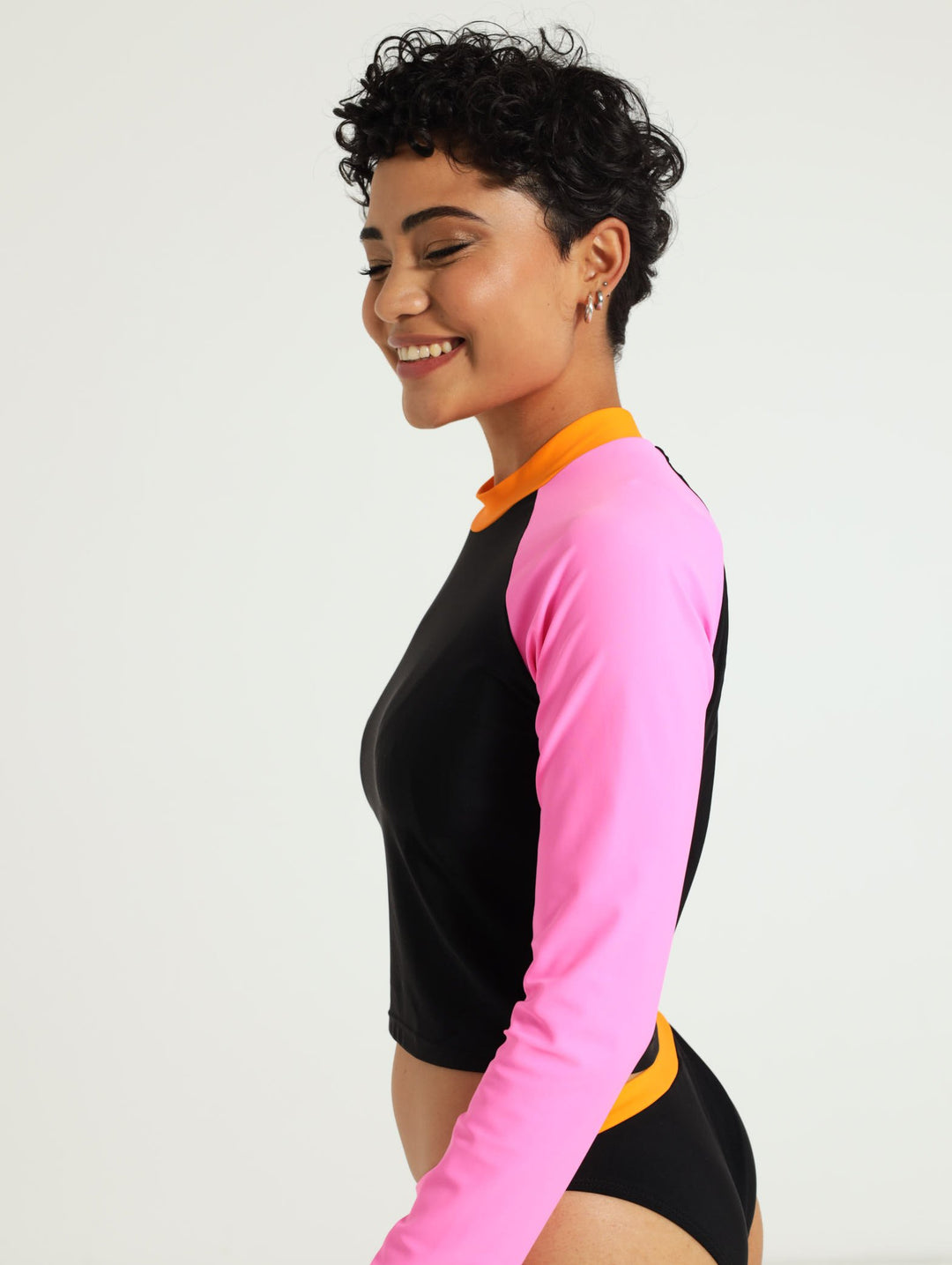 Long Sleeve Rash Vest - Black