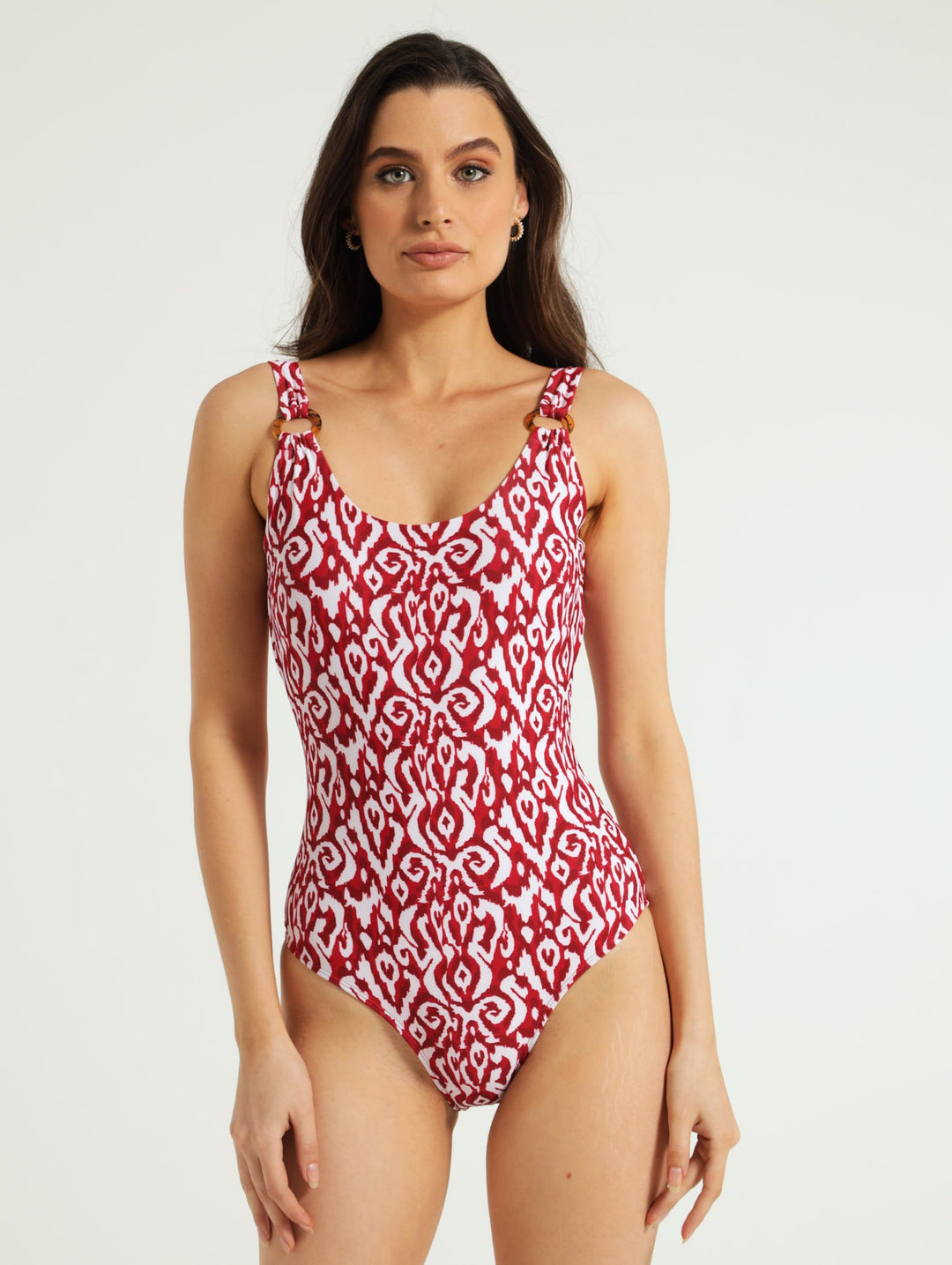 Tortoise Shell 1 Piece - Red