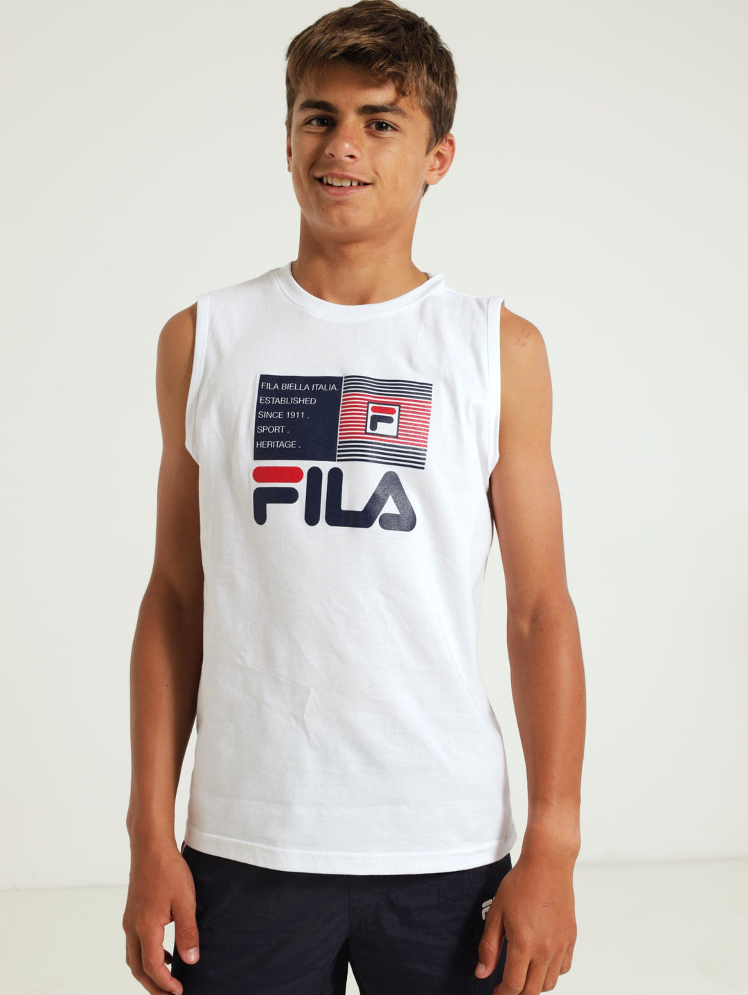 Boys Matthew Vest - White