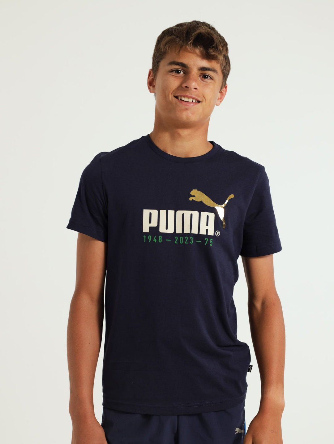 Boys No1 Logo Celeb Tee - Navy
