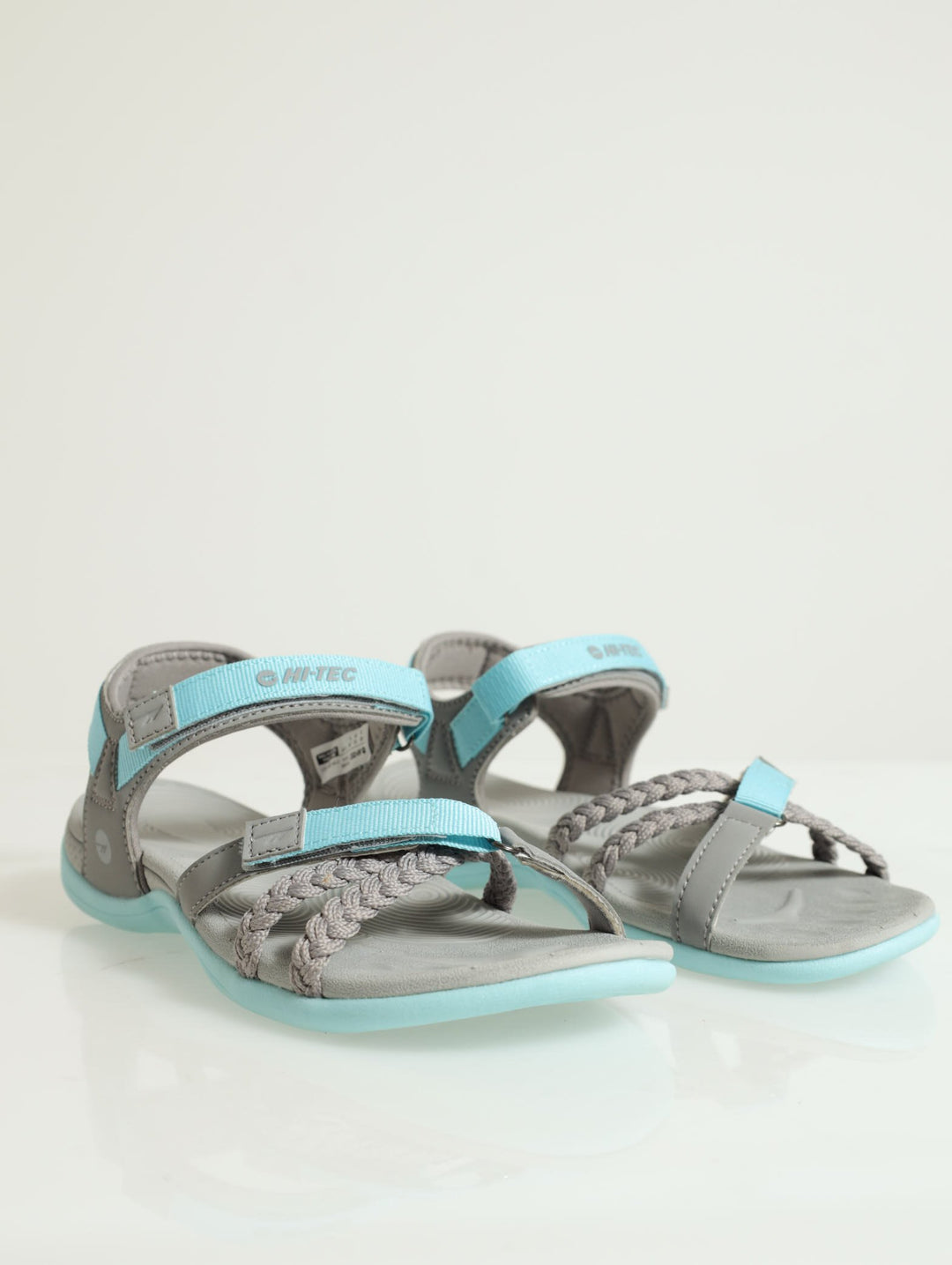 Anselia Multi Velcro Strap Sandal - Grey