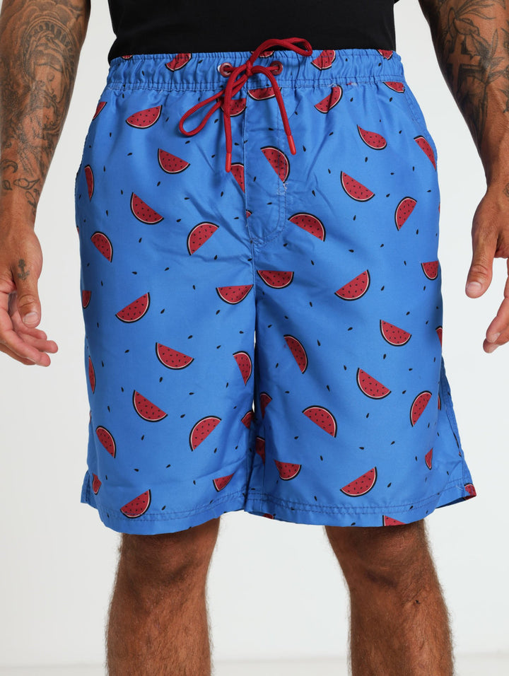 Men's Printed Watermelon Short - Blue