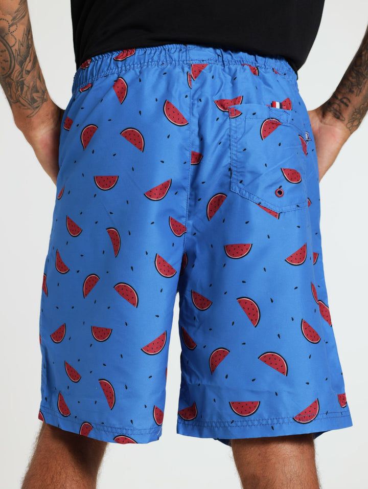 Men's Printed Watermelon Short - Blue