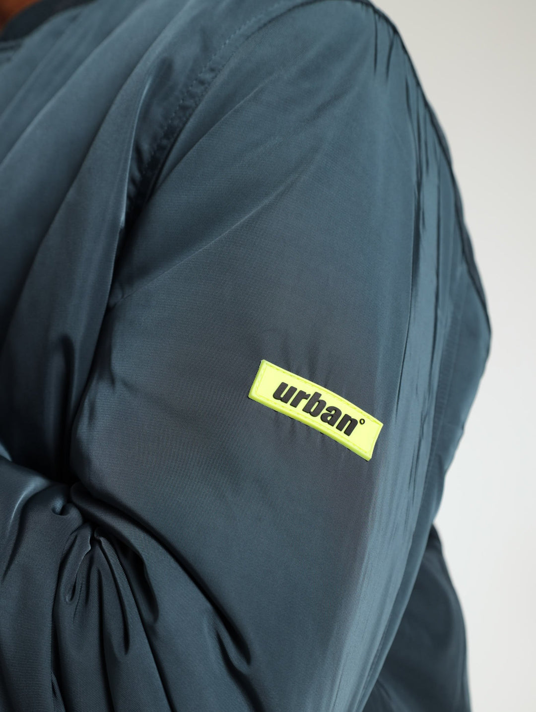 Nylon Fashion Bomber Jacket - Navy