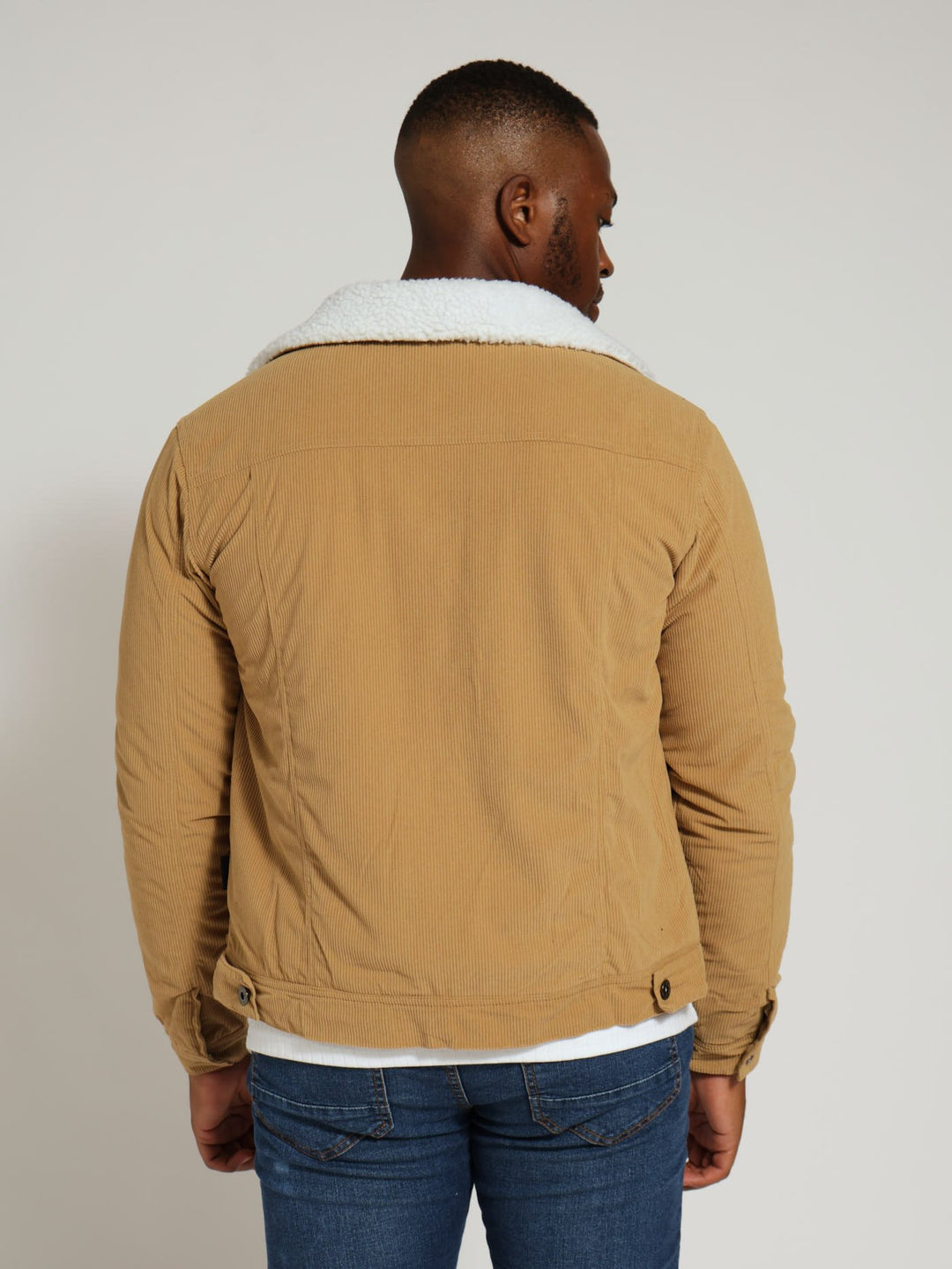 Corduroy Trucker Jacket - Beige