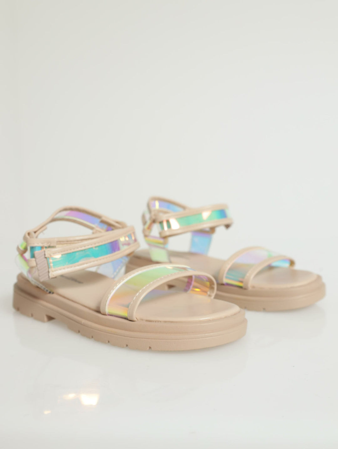 Girls Holo Sandal - Nude