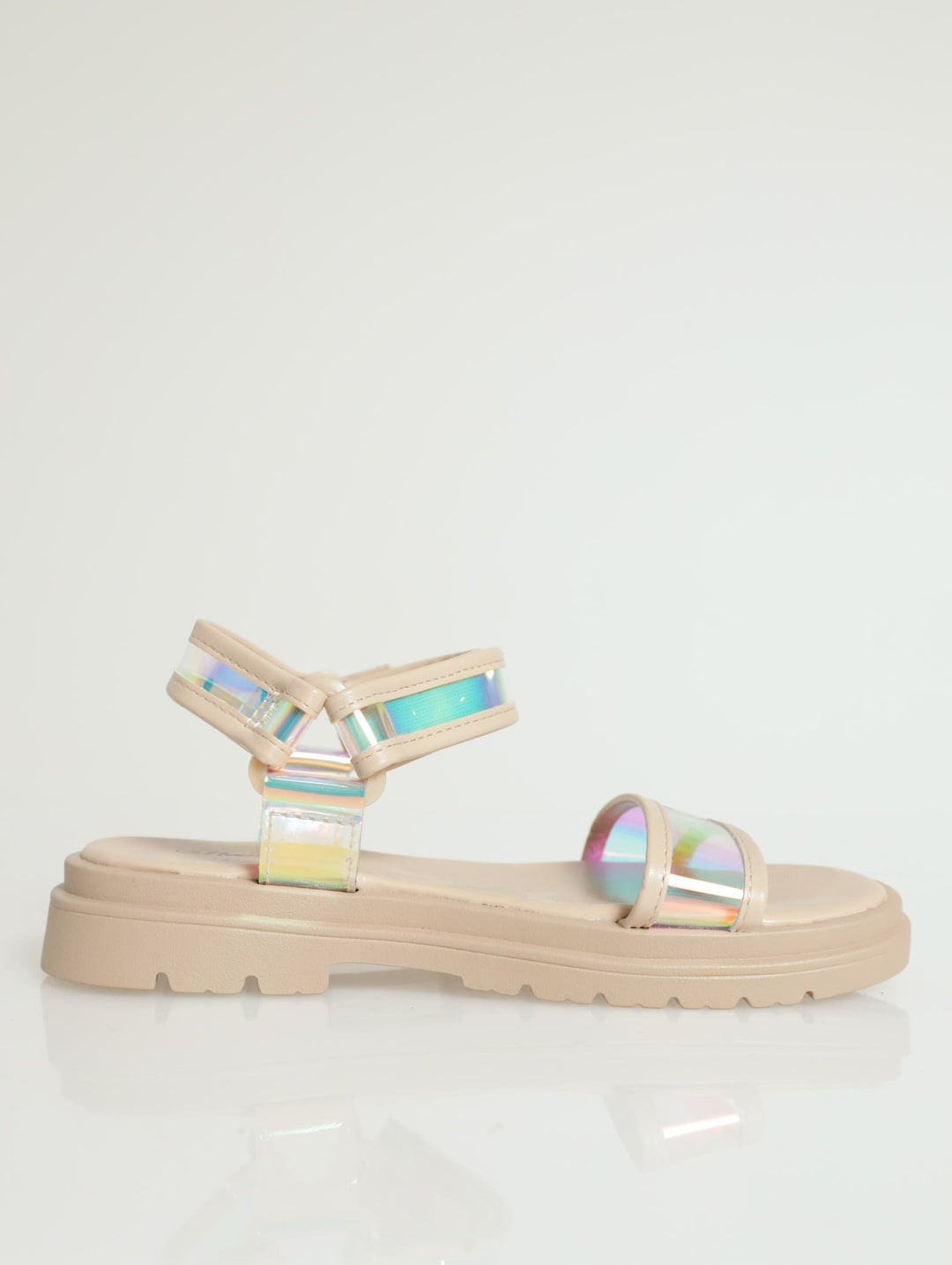 Girls Holo Sandal - Nude