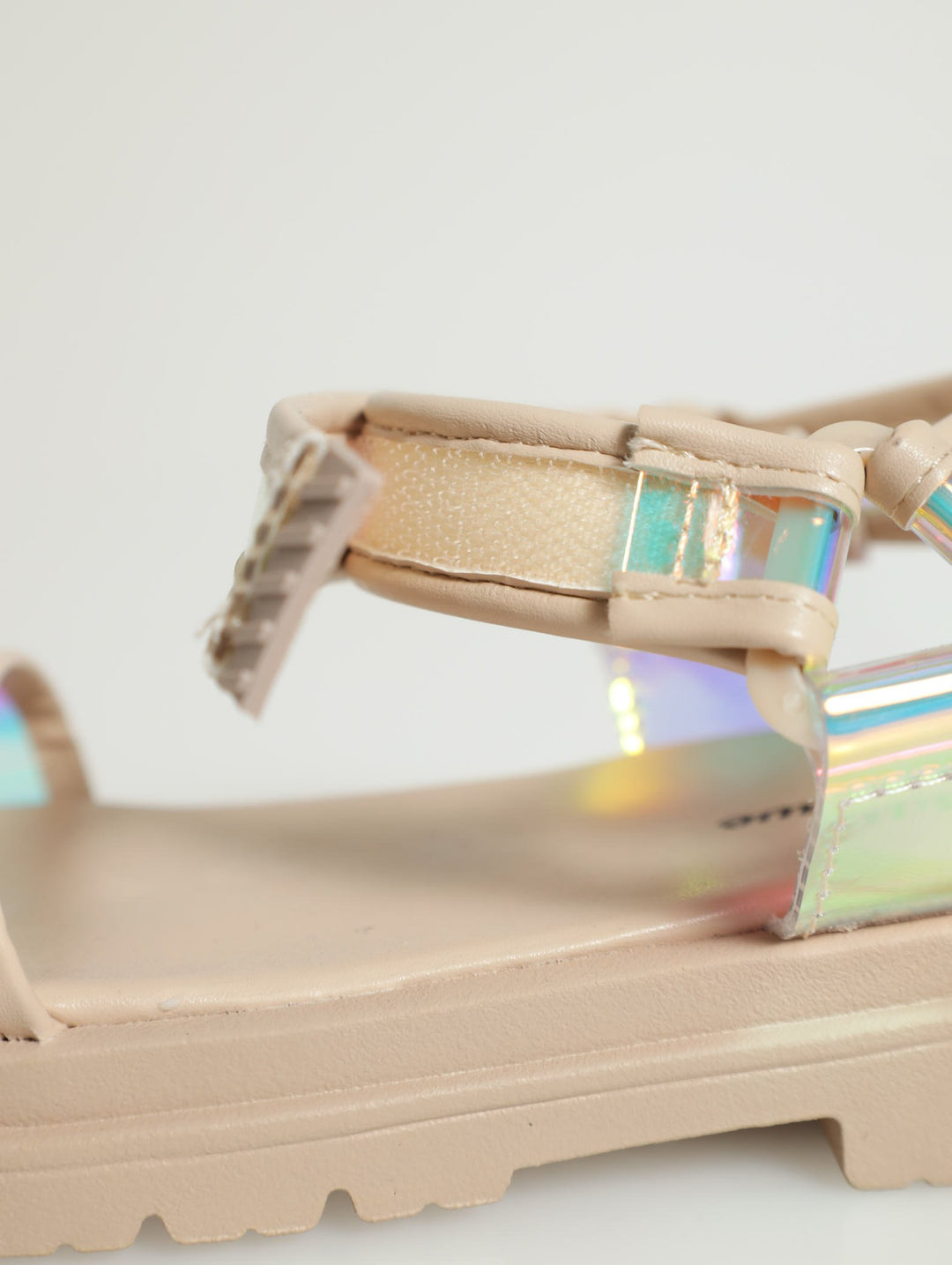Girls Holo Sandal - Nude