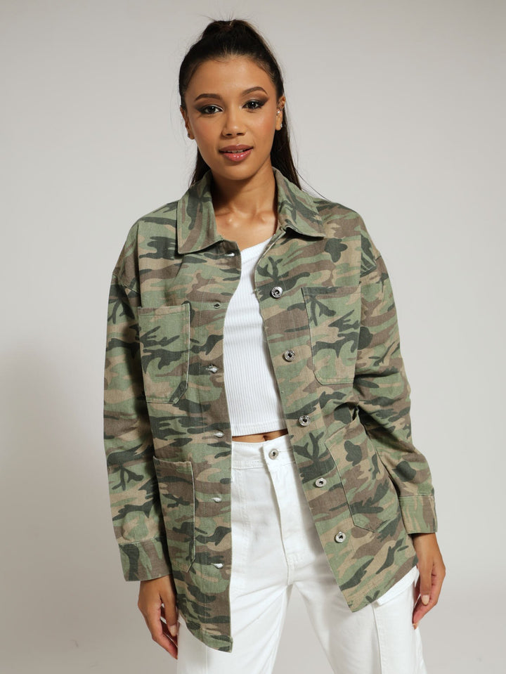 Camo Shacket - Fatigue