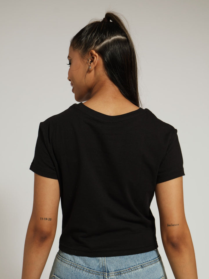 Lil Wayne Crop Tee - Black