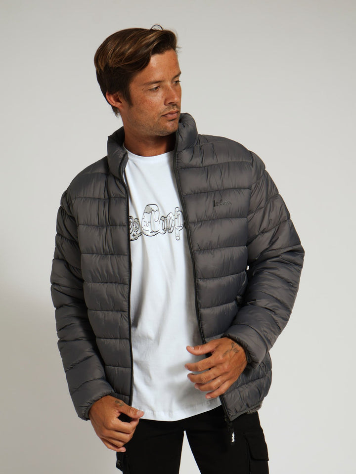 Cass Fur Lined Puffer Jacket - Charcoal