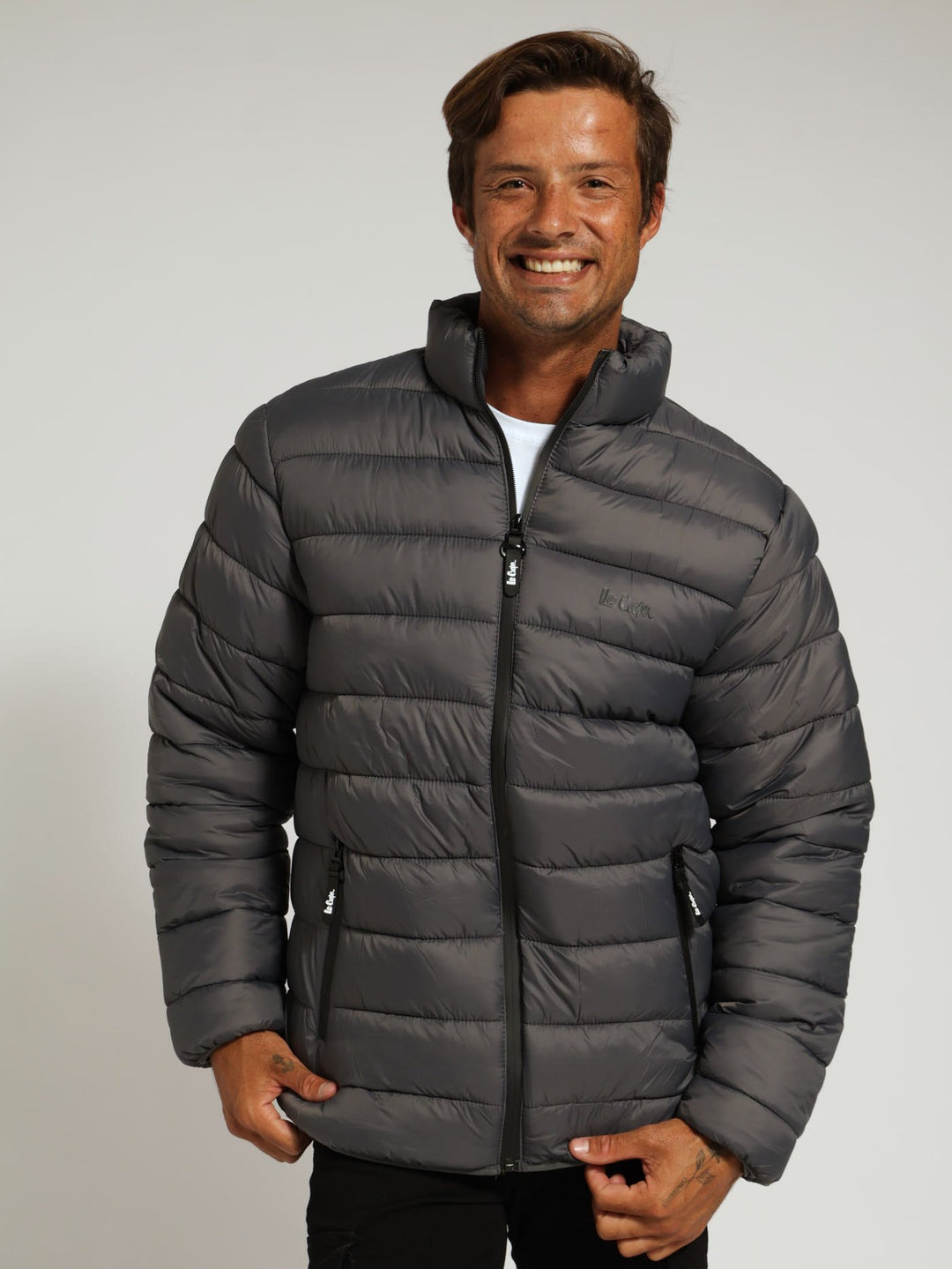 Cass Fur Lined Puffer Jacket - Charcoal