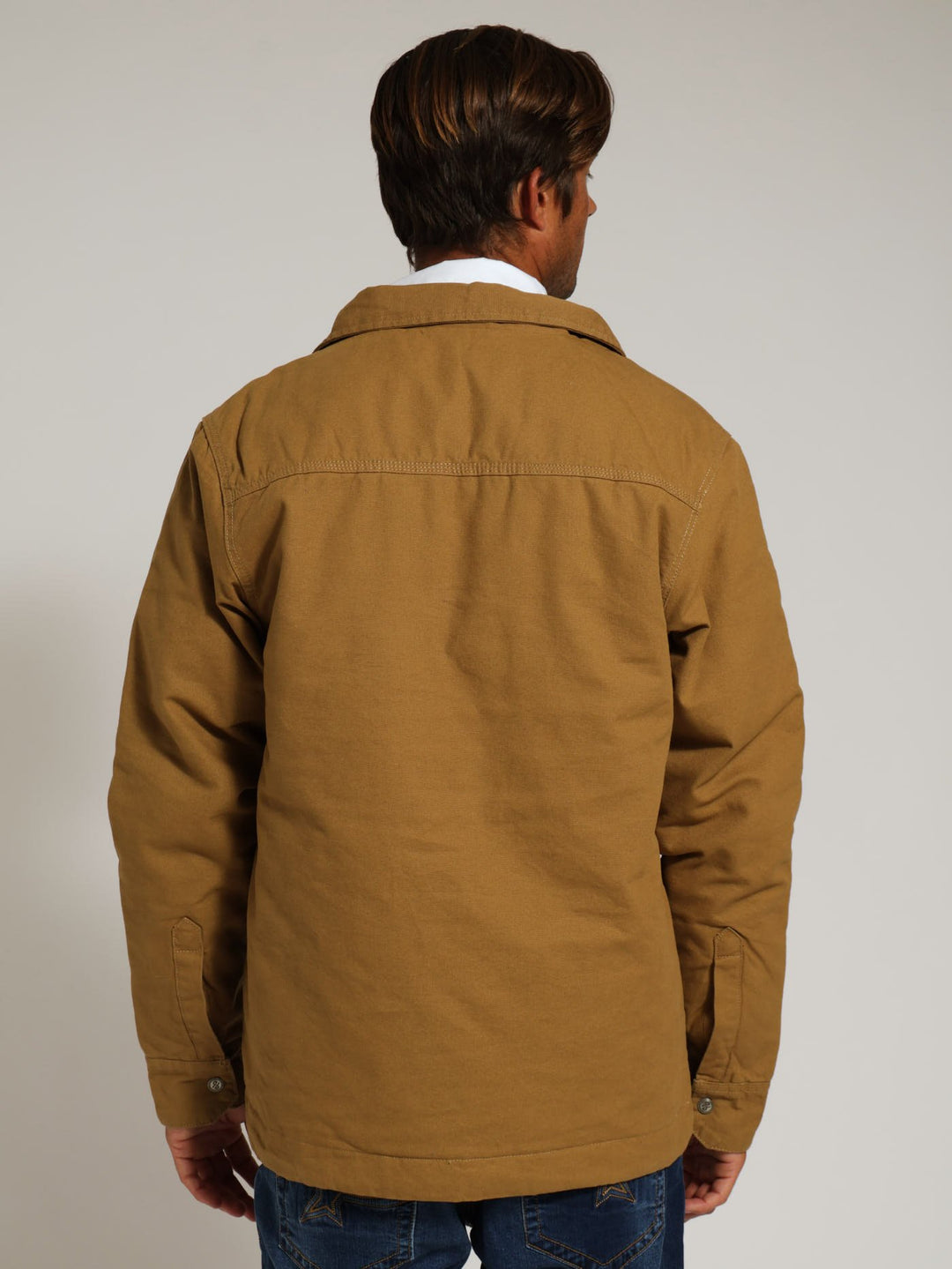 Cotton Canvas Jacket - Camel