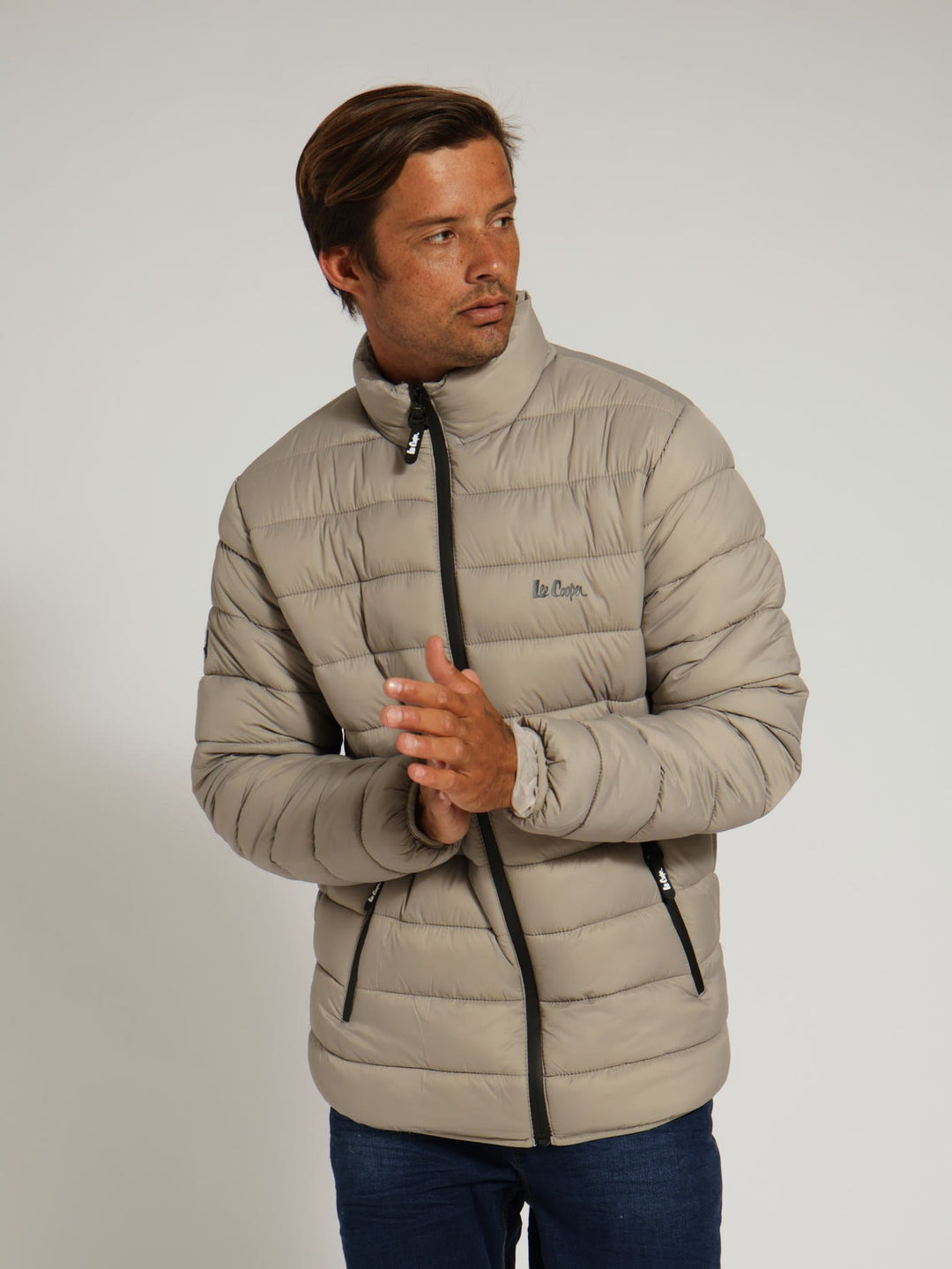 Cass Fur Lined Puffer Jacket - Stone