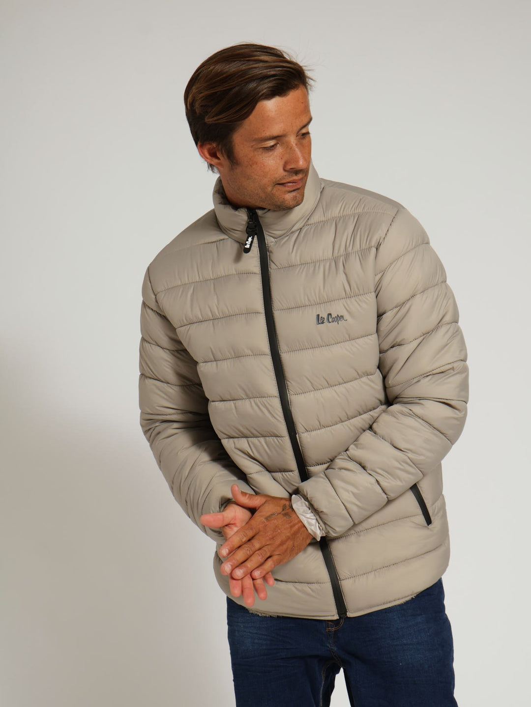 Cass Fur Lined Puffer Jacket - Stone