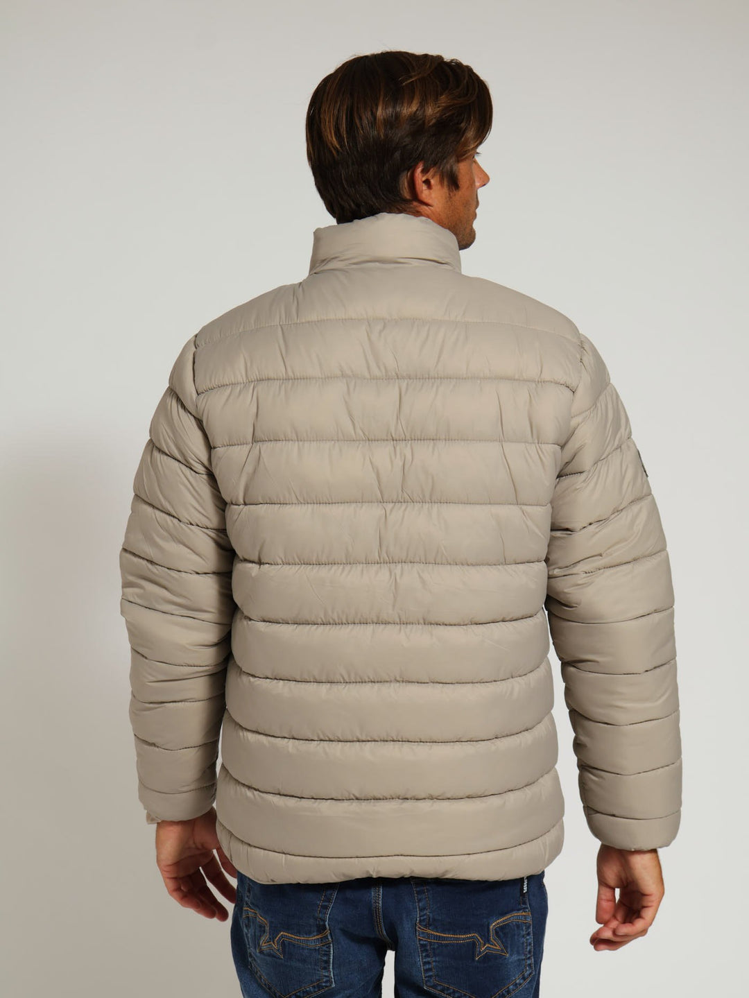 Cass Fur Lined Puffer Jacket - Stone