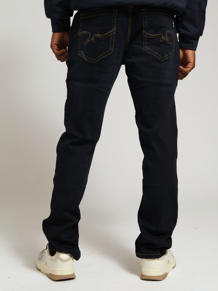 Thunder Slim Denim Jeans Blue/Black Edgars
