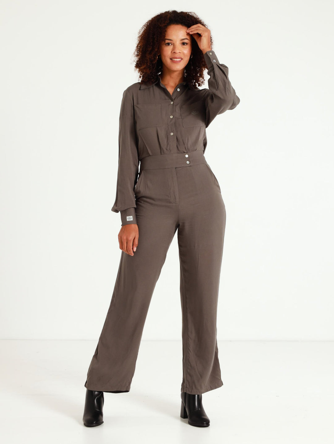 Relaxed Jumpsuit - Charcoal