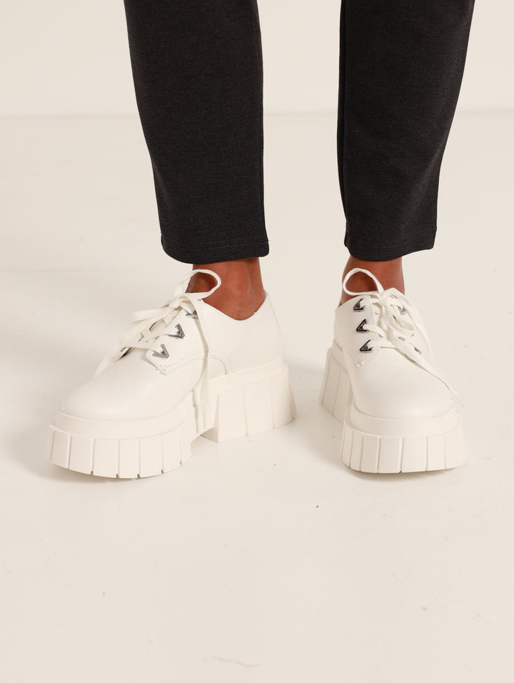 Shae Chunky Oxford Shoe - White