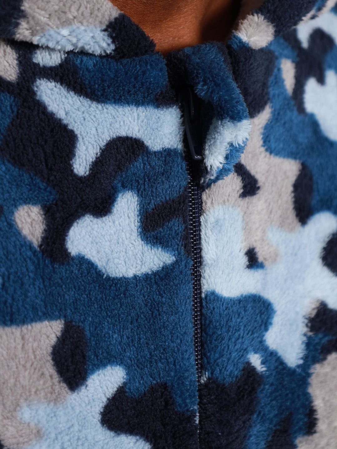 Boys Camo Onesie - Blue