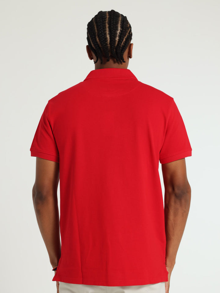 Stretch Pique Golfer - Red