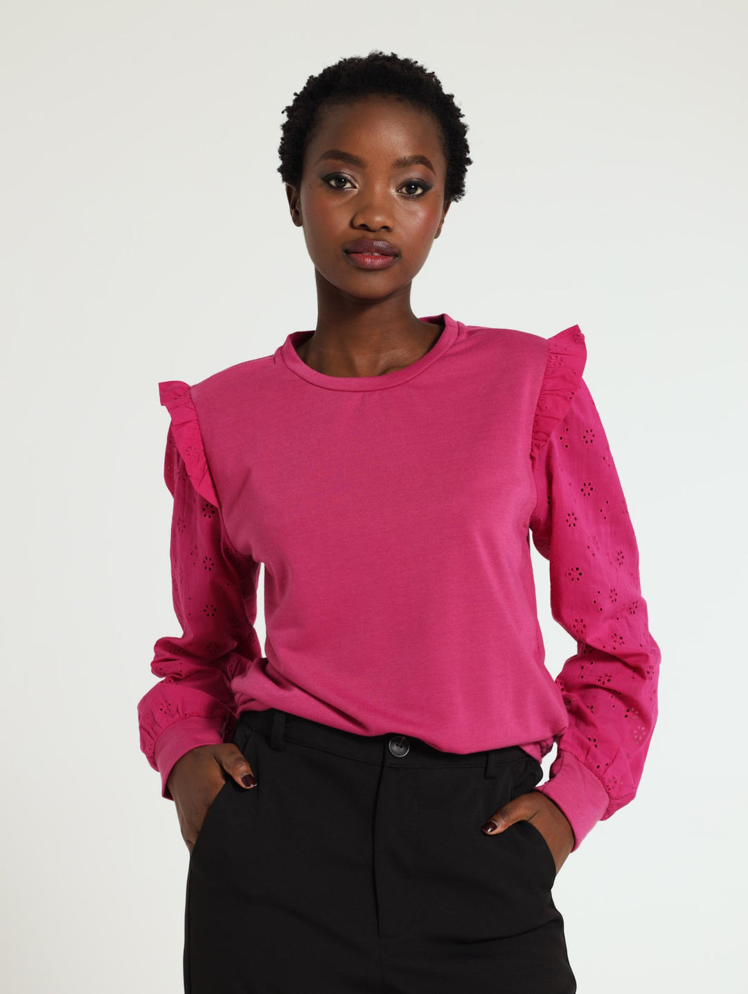 Long Sleeve Active Top - Magenta