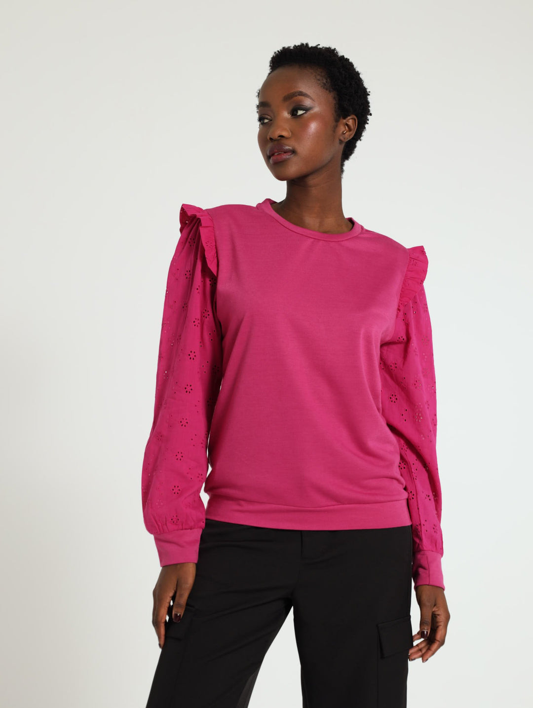 Long Sleeve Active Top - Magenta