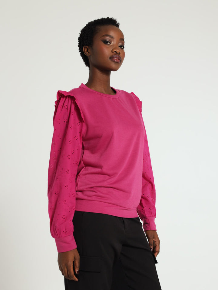 Long Sleeve Active Top - Magenta