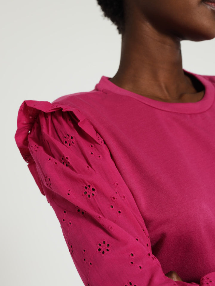 Long Sleeve Active Top - Magenta