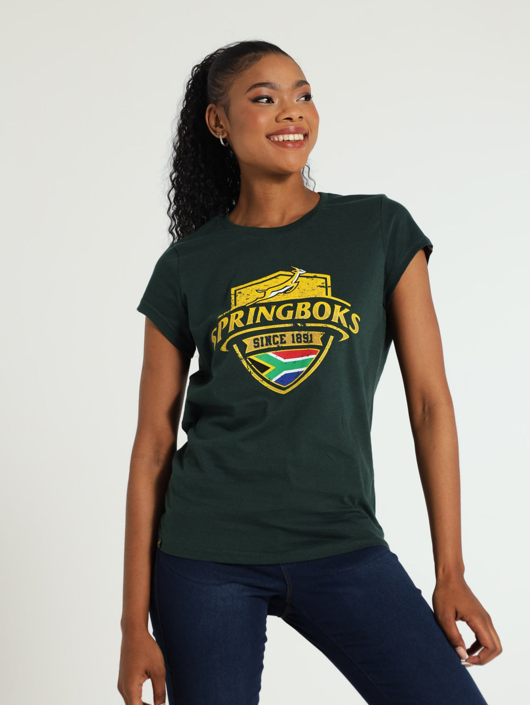Springbok Logo Tee - Green